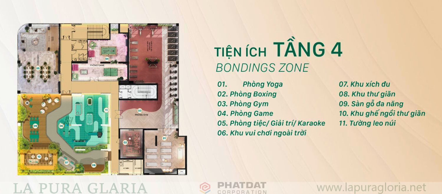 Tiện ích The Emerald Garden View_tầng 4