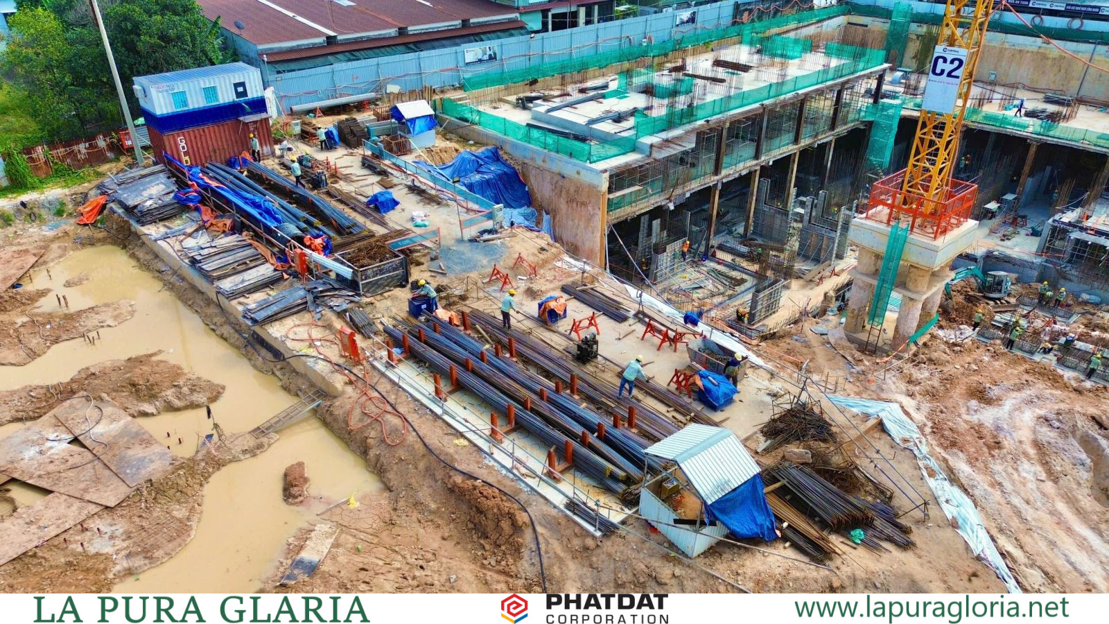 Tiến độ thi công La Pura Thuận An ngày 19-12-2024