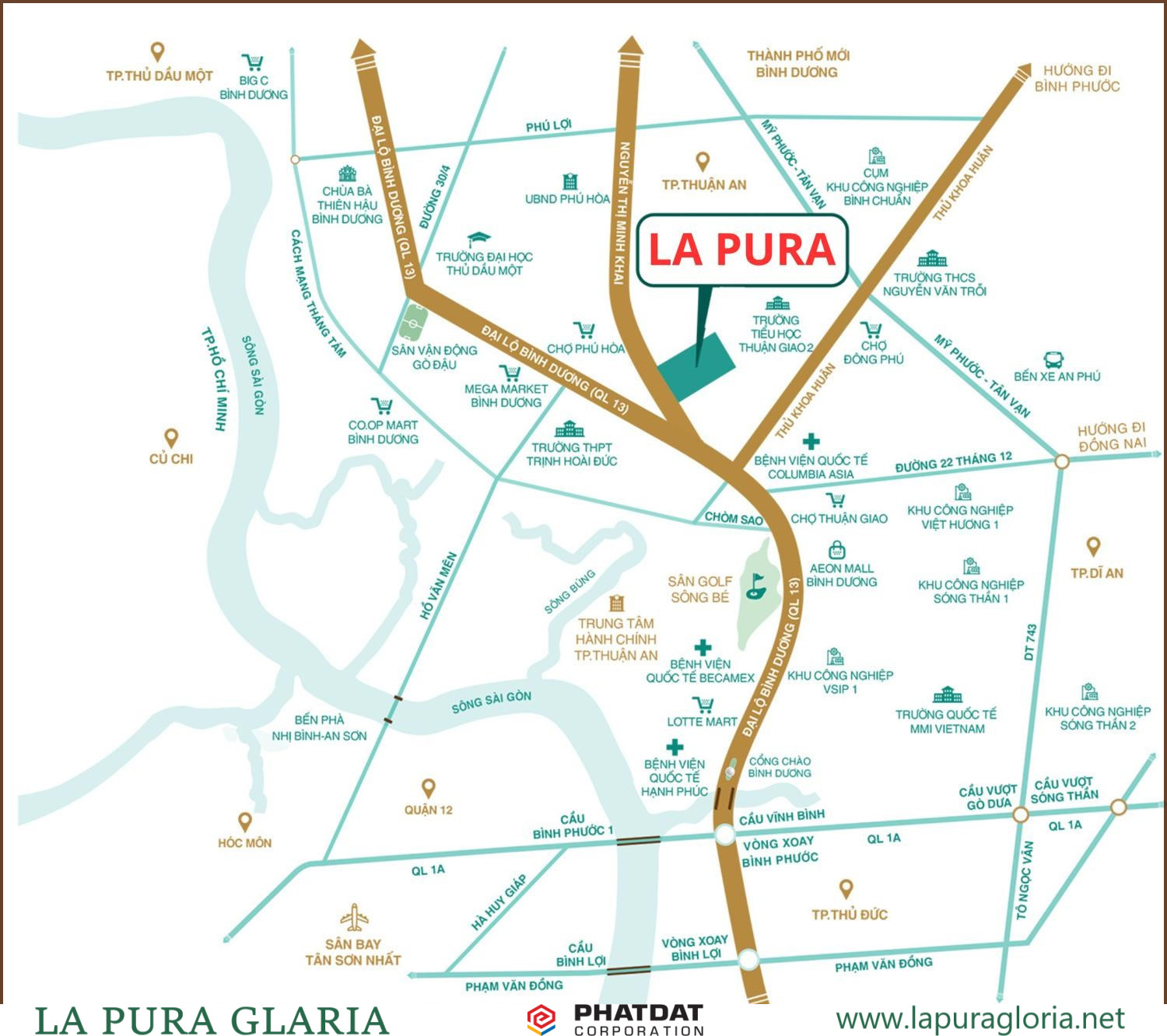 Vị Trí La Pura Bao Quanh Bởi Loạt Tiện ích Tiềm Năng