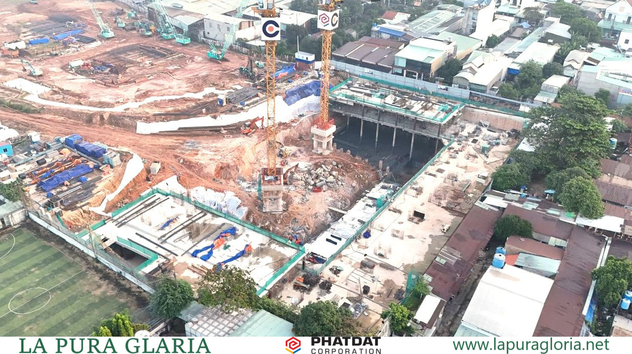 View Trên Không Về Tiến độ Căn Hộ La Pura